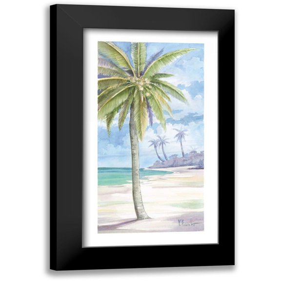 Brent, Paul 10x14 Black Modern Framed Museum Art Print Titled - Palm Island I