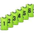 thumbnail image 2 of Chaleco 12 PCS Adultos Pinnies de fútbol Secado rápido Camisetas del equipo de fútbol Deportes Scrimmage Entrenamiento del equipo de fútbol Baberos numerados Práctica Chaleco deportivo, 2 of 8