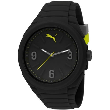 Puma Men's Gummy PU103592001 Black Silicone Analog Quartz Watch