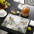 thumbnail image 4 of Sage Green Pumpkin Fall Placemats Set of 2, Thanksgiving Maple Leaf Botanical Washable Wipeable Table Mats for Dining Tables, Indoor Outdoor Kitchen Place Mats for Holiday Party Table Decor, 4 of 9