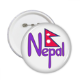 thumbnail image 1 of Nepal National Flag Red Purple Pattern Round Pins Badge Button Emblem Accessory Decoration 5pcs, 1 of 2