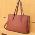 thumbnail image 4 of Bolso de mano para ordenador de 15 6 pulgadas bolso de viaje de negocios para mujer con múltiples bolsillos de cuero PU, 4 of 7