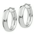 thumbnail image 2 of Sterling Silver Oval Hoop Earrings Sterling Silver Earrings, 2 of 3