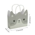 thumbnail image 3 of Unique Bargains 4 Pcs Gift Bags Animal Pattern Gift Packaging Gray, 3 of 5
