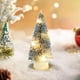 thumbnail image 5 of Mini árbol de Navidad con luces LED | Decoración de escritorio plateada con nieve | Decoración navideña de 15 cm para el hogar, la oficina y para celebraciones, 5 of 5