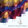 thumbnail image 6 of Colorful Tie Dye Flower Mandala Pattern Shower Curtain 84"x72" ,Bathroom Decorative Shower Curtains Set with 12 Hooks,Modern Waterproof Washable Shower Curtain, 6 of 6