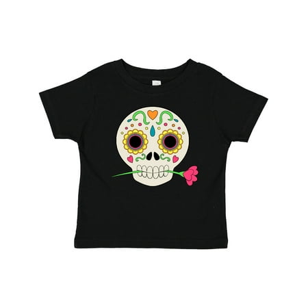 

Inktastic Día De Los Muertos Skull with Flower Gift Baby Boy or Baby Girl T-Shirt