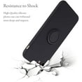 thumbnail image 6 of Case for iPhone 7 Plus iPhone 8 Plus, Slim Liquid Silicone Phone Case with 360 Rotatable Ring Holder Kickstand Fashion Hand Strap with Magnetic Car Mount Shockproof TPU Bumper Cover - Black, 6 of 16