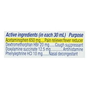 Vicks NyQuil Severe Shots Cold and Flu Nighttime Relief Liquid, 1 Fl Oz (Pack of 4)