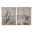 thumbnail image 1 of Two's Company Ensemble de 2 Oiseaux de Rivage Art Mural Peint à la Main, 1 of 4