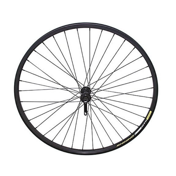 29" Alloy Front Wheel 36 Spoke 14g Black 3/8" Quick Release Axle Black. Bike part, Bicycle part, bike accessory, bicycle part