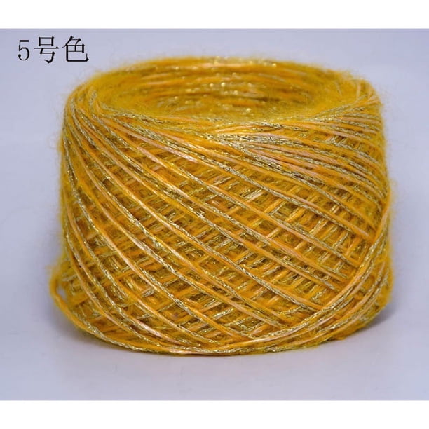 Zhuge Hilo Suave Y Brillante De 50 G: Hilo Multicolor Para Tejer, Tejer A Máquina, Hilo De 50 G Hilo Multicolor Para Tejer Tejer A Maquina Hilo De Paisajes Hilo Multicolor Para Tejer Hilo Para Crochet Dorado