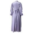 thumbnail image 5 of Plus Size Dresses Arab Solid Sleeve Womens Dress Abaya Casual Kaftan Sun Dress Purple M, 5 of 5