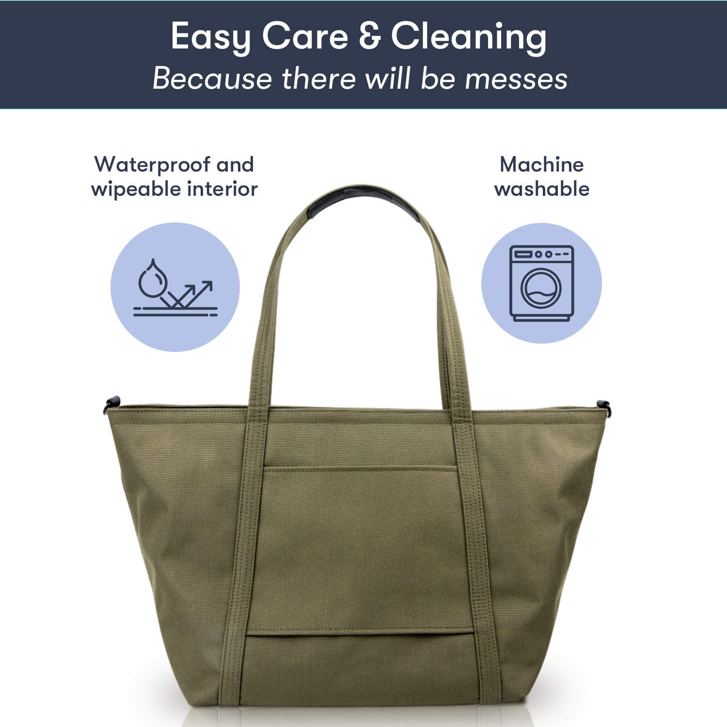 Colugo The Diaper Tote, Baby Diaper Tote Bag, Olive