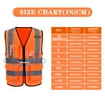 thumbnail image 4 of 21 colour High visibility viz vest hi vis viz reflective safety vests for men, 4 of 4