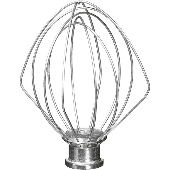 Accessoire Convient au Batteur sur Socle à Tête Inclinable Kitchen Aid, Remplacer K45WW, Acier Inoxydable, Batteur à Crème Lourde aux Oeufs, Fouet pour Gâteaux et Mayonnaise