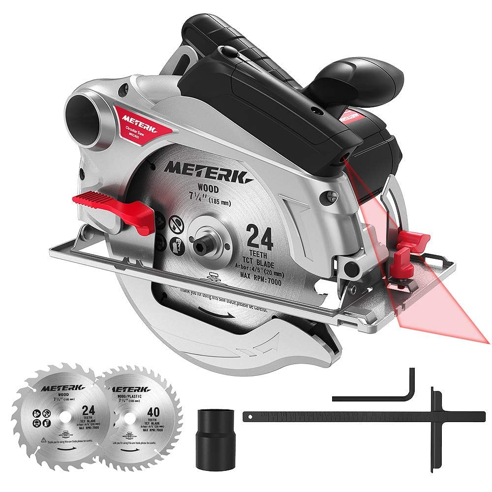 Meterk 1500W Circular Saw with Single Beam Guide Walmart Canada