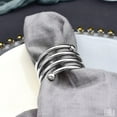 thumbnail image 5 of 8Pcs Napkin Ring Kitchen Table Set - Silverware Napkin Rings for Table Setting Kitchen Table Thanksgiving Napkin Rings - Napkin Holder Kitchen Set Dining Table for Wedding Dinner Table Decor Simple, 5 of 5