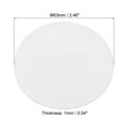thumbnail image 2 of 63mm/2.46inch Foam Lid Liner, 100Pcs PS Resistant Pressure Sensitive Seal White Red, 2 of 6