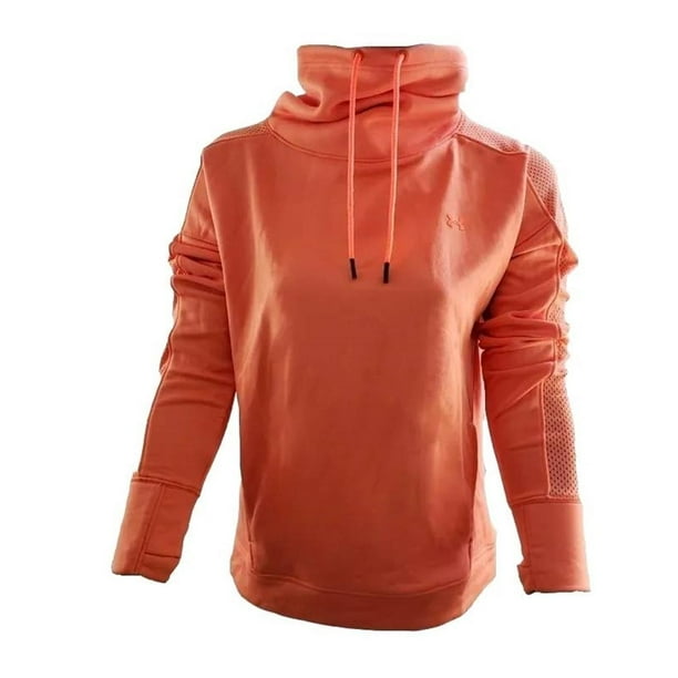 Sudadera Under Armour Tech Terry Funnel Neck Mujer Deportiva Gym Naranja 1347422 642