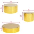 thumbnail image 7 of Set Of 3 Round Cake Stand, Cupcake Display Supplies Tray Plate Holder For Decorative Party, Weddings, Birthdays, Tea Parties, Celebrations (8/10/12Inches / ) - :MK197ABCG, 7 of 7