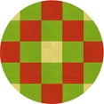 thumbnail image 1 of Ahgly Company Indoor Square Patterned Mahogany Brown Area Rugs, 3' Square, 1 of 6