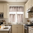 thumbnail image 5 of 3 Piece Kitchen Curtain Set, Heat Insulating Window Drape, Filtering Light Curtain, Dustproof Window Treatment for Kitchen Sink Basement Home Window Decoration, 5 of 6