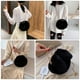 thumbnail image 4 of 1 bolso bandolera con orejas de conejo de peluche a la moda, bolso de hombro con cadena para mujer y niña, 4 of 7