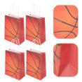 thumbnail image 3 of Kraft Paper Basketball Goody Bags Multi Colored For Party Celebrations 12Pcs 11.8x5.9in, 3 of 8