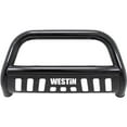 thumbnail image 2 of Fits 2016-2022 Toyota Tacoma Westin Automotive Bull Bar 31-6005 E-Series; Powder Coated; Black; Mild Steel; 3 Inch Diameter; With Textured Black Aluninum Skid Plate; With Light Mounting Tabs, 2 of 3