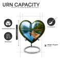 thumbnail image 2 of Yatskia Frog with Pond Mini Memorial Keepsake Urn for Ashes Adult Brother and Sister, Small Funeral Burial Urns for Human Ashes Adult Female, (Heart Pack of 1, 3 Inch), 2 of 8