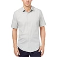 thumbnail image 1 of Club Room Chemise Boutonnée Imprimée pour Hommes, Gris, TTG, 1 of 1