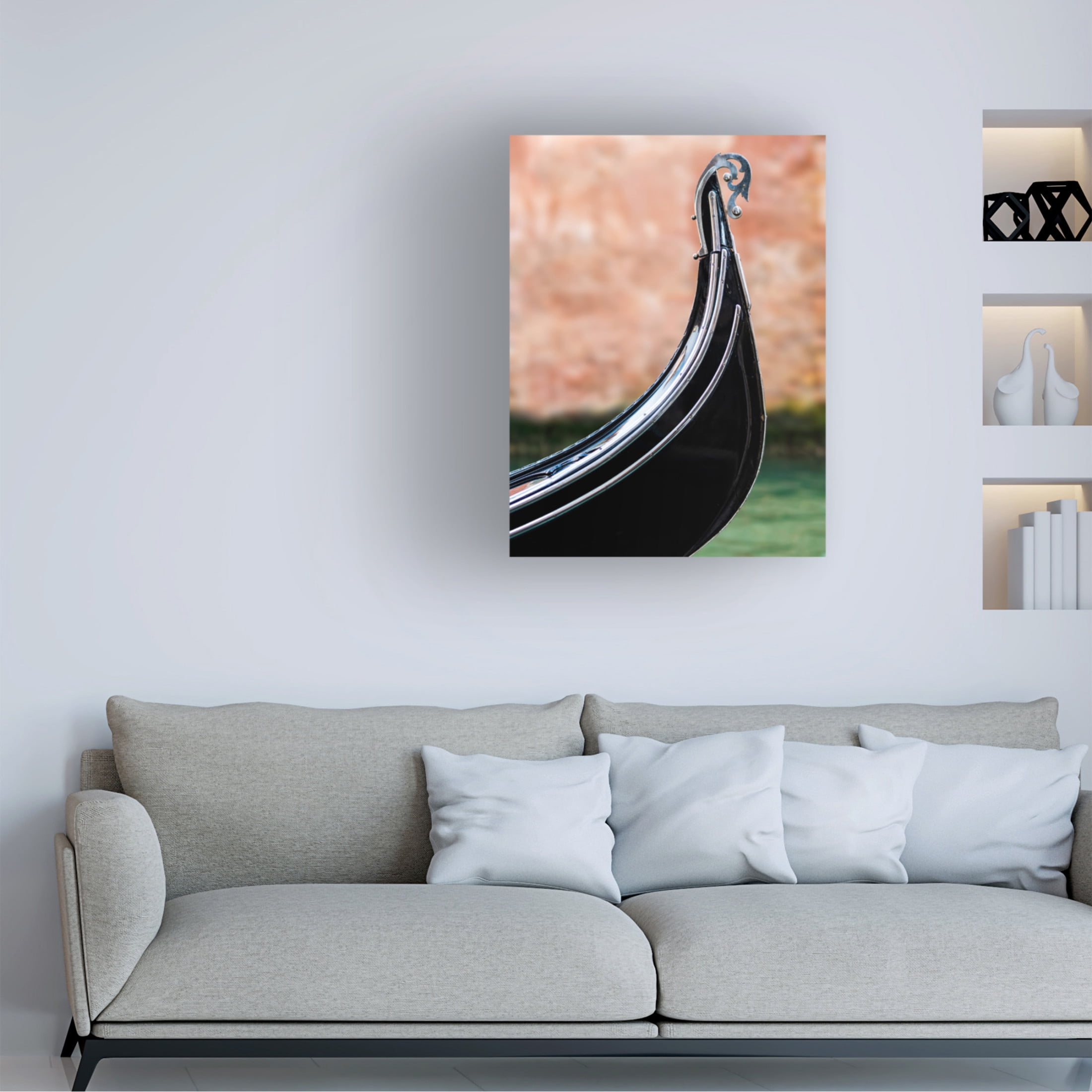Trademark Fine Art Jaroslaw Tomczak The bow of the gondola Canvas Wall Art