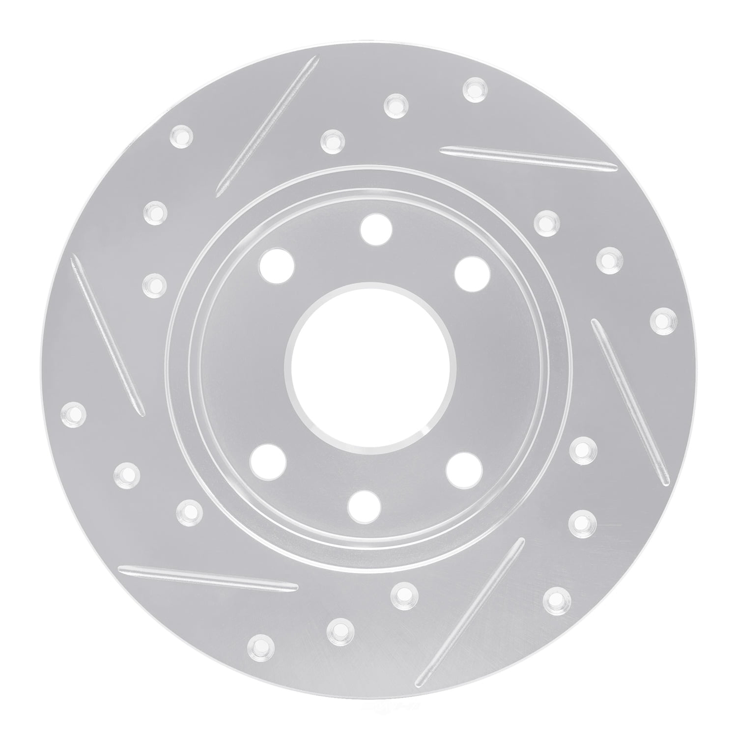 Dynamic Friction Company 631-47001R DFC Brake Rotor - Drilled And Slotted - Silver