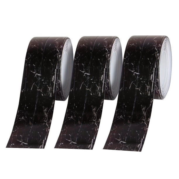 3 rollos de sello de cocina autoadhesivo impermeable de 1,5*125,98 pulgadas, cinta contra salpicaduras de fregadero, tira de calafateo for baño, sellador de inodoro for estufa