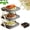 1Pc-Gray, variant on Multi-Layer Dish & Prep Tray Storage Rack, Multifunctional Foldable Vertical Plate Racks For Cabinet, Sturdy & Stable Construction, Open-Sided Easy Access