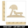 thumbnail image 2 of Lounge Chair Umbrella Beach Sun Wood Shape Unfinished Piece Cutout Craft DIY Projects - 4.70 Inch Size - 1/8 Inch Thick, 2 of 7