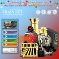 thumbnail image 2 of UFULMN Electric Train Set with 3D Elevated Tracks Quiet Mode Christmas Train Maximum Recommended Age 3+ for Kids Material, 2 of 6