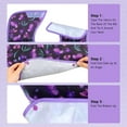 thumbnail image 4 of Wegreeco 3 Pack Adult Bibs, Washable Waterproof Clothing Protector with Eating Crumb Catcher, 30*17.7",Flowers, 4 of 7