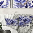 thumbnail image 3 of Designart "Lavender Paisleys in White and Purple" Paisley Printed Throw Pillow, 3 of 5