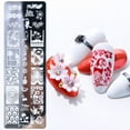 thumbnail image 2 of Kit de Estampage Facile pour Ongles Motif Pétales de Fleurs Rétro, 2 of 4