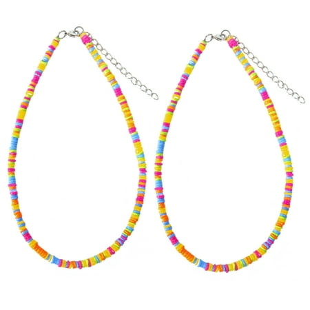 - FROG SAC Set of 2 Puka Shell Necklaces for Men and Women - Gay Pride Colored Puka Shell Necklace - 16'' - Round Puka Shell Chips – LGBT Pride Awareness Fashion Jewelry