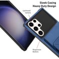 thumbnail image 3 of Wallet Case for Samsung Galaxy S23 Ultra Case with 4-Card Credit Card Holder Slot Shockproof Cover Hybrid Heavy Duty Protection Armor Phone Case Compatible with Samsung Galaxy S23 Ultra-Blue, 3 of 12