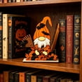 thumbnail image 7 of CSEONE Indoor Halloween Decor, 2D Halloween Pumpkin Ghost Table Decor, Wooden Standee Mantel Shelf Decoration, Flat Halloween Decor for Festive Party Display, A, 7 of 7