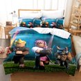 thumbnail image 1 of ROBLOX My World Bedding Suit, Three Piece Set, 3D Printed Quilt Cover Pillowcase, Soft Microfiber, Duvet Cover, 1 of 2