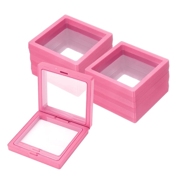 Uxcell 15 Pcs Press on Nail Storage Box Packaging Box Nail Display Box Case Organizer for Nail Art Jewelry Gifts Home Storage Supplies, Rose Red