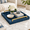 Blue-17" x 12" x 2.5", variant on Blue 20" x 20" x 3" Decorative Serving Tray For Ottoman and Coffee Tables