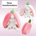 thumbnail image 3 of Conejito de peluche transformado en fruta kawaii de 18 a 30 cm, bonito conejo de peluche con forma de zanahoria y fresa, regalo de cumpleaños y Navidad para niños, 3 of 4