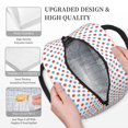 thumbnail image 5 of Vsdgher Insulated Lunch Bag Simple Bento Cooler Bag Lunch Tote Bag , Suitable for picnics, school, work (Red Blue Polka Dots Print ), 5 of 5