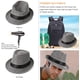 thumbnail image 5 of Sombrero Fedora Dalrosia para mujer y hombre, de ala corta, estilo Panamá, para playa y verano, clásico, tipo Gatsby, 5 of 8